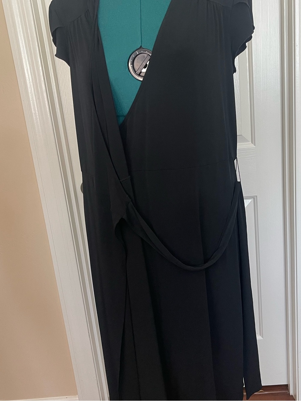Merona Black wrap dress XXL - Picture 12 of 16